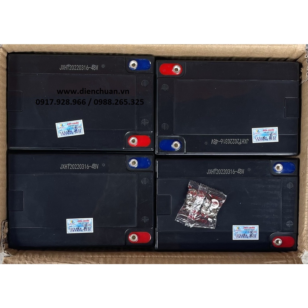 Bộ 4 bình ắc quy xe đạp điện Yamato 48V 14Ah Yamato 6-DZF-14/ 6-DPB-14