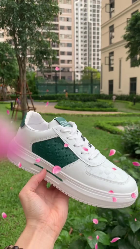 | VIDEO TỰ QUAY | Giày thể thao nam adidas custom 2023 màu xanh lục caro, giày nam đế cao hàng Quảng Châu Cao Cấp | BigBuy360 - bigbuy360.vn
