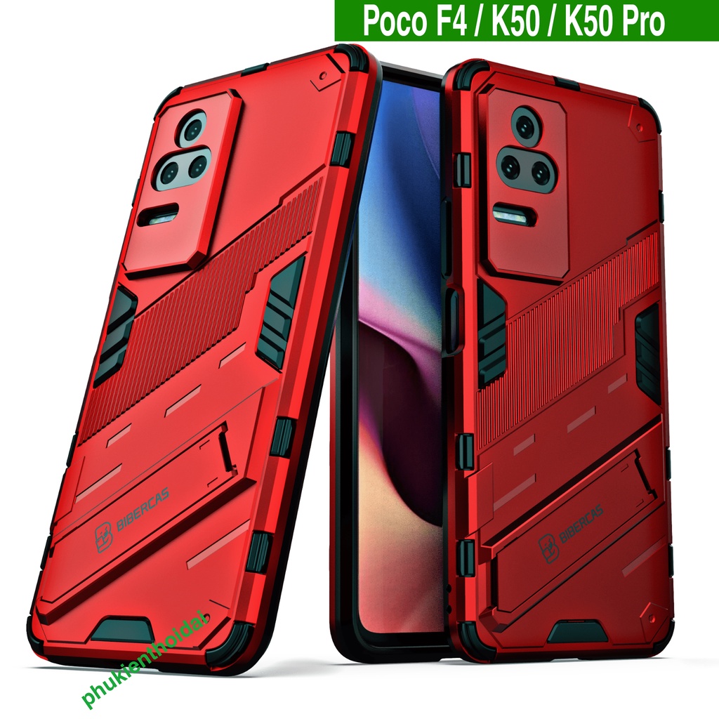 Ốp lưng Redmi K30 / K30 5G / K40 / K50 / K50 Pro / K40 Gaming / K50 Gaming Iron Man Ver 2 chống sốc giá đỡ xem phim