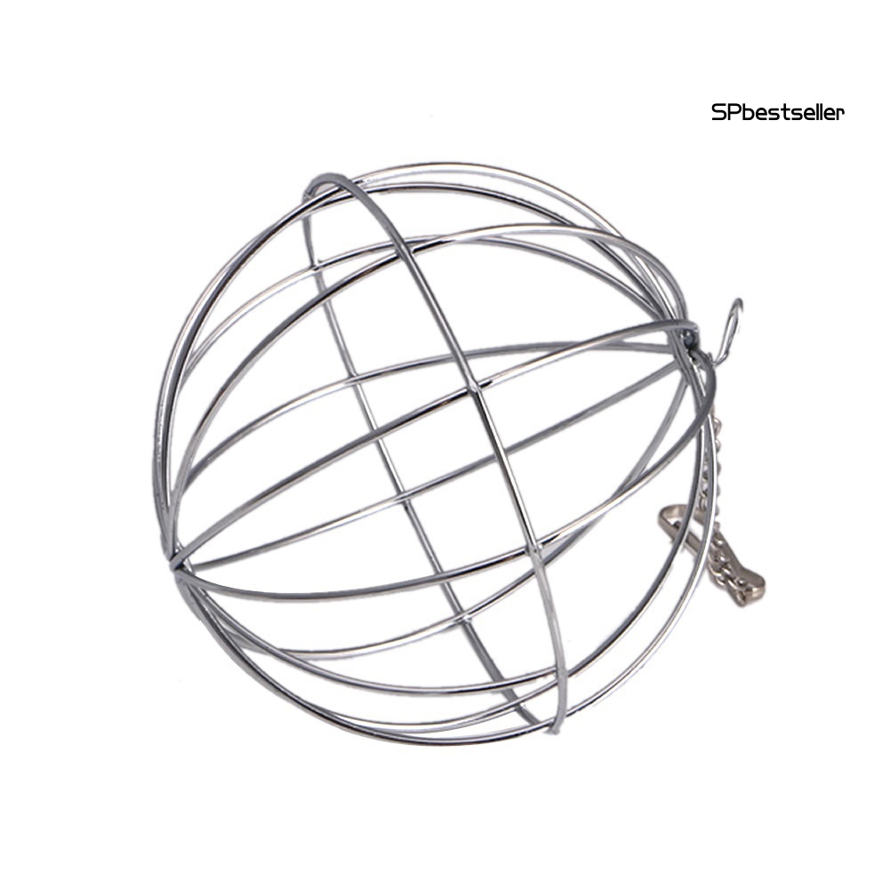 Bóng Đựng Thức Ăn Cho Thỏ Bằng Thép Không Gỉ Có Móc Treo Tiện Dụng