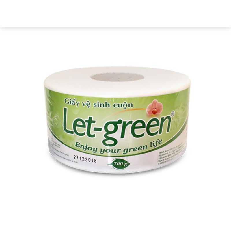 GIẤY VỆ SINH CUỘN LET-GREEN 700G