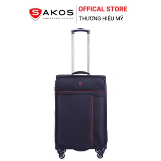 Vali Kéo Vải Du Lịch SAKOS  PLATINUM 6 - Size M (24inch)/ Ký Gửi (Trung) - Khóa TSA - Chống Thấm, Trượt Nước