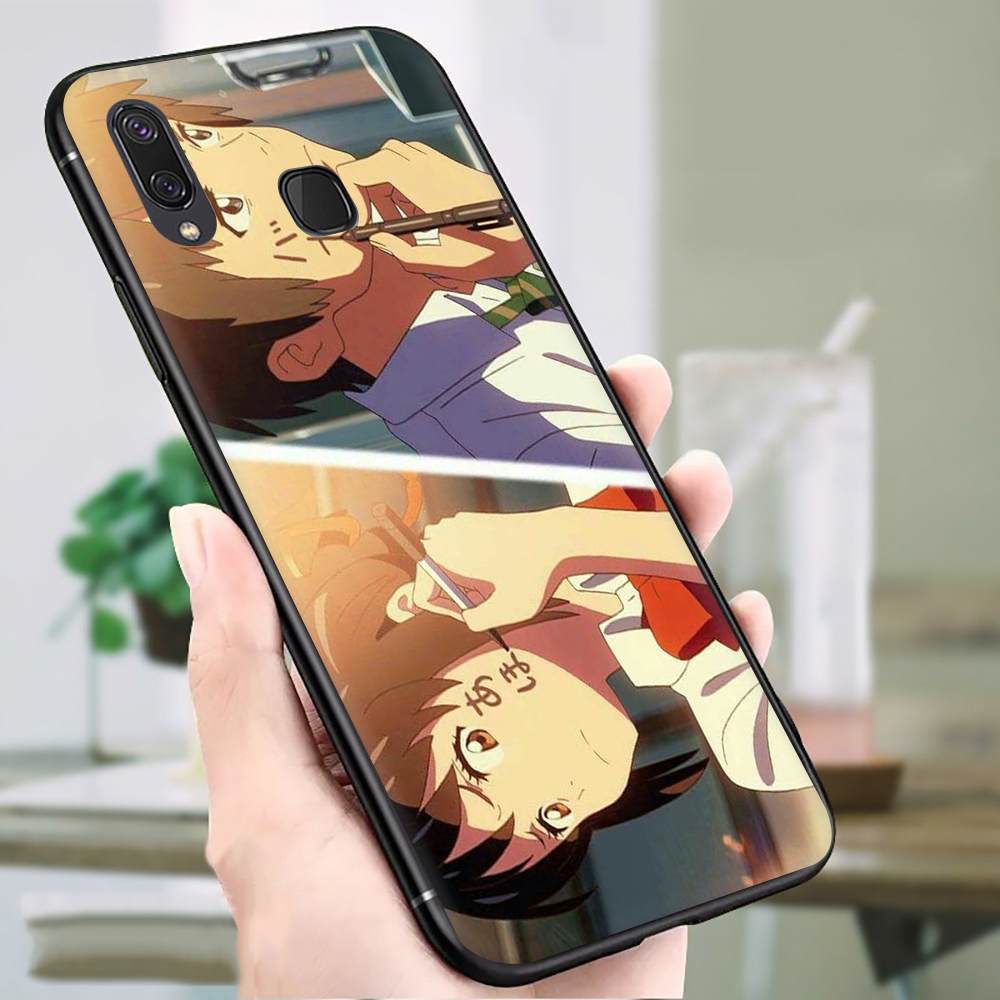 Ốp Lưng Đen In Hình Anime Your Name Cho Samsung A20E A20S A21S A30S A31