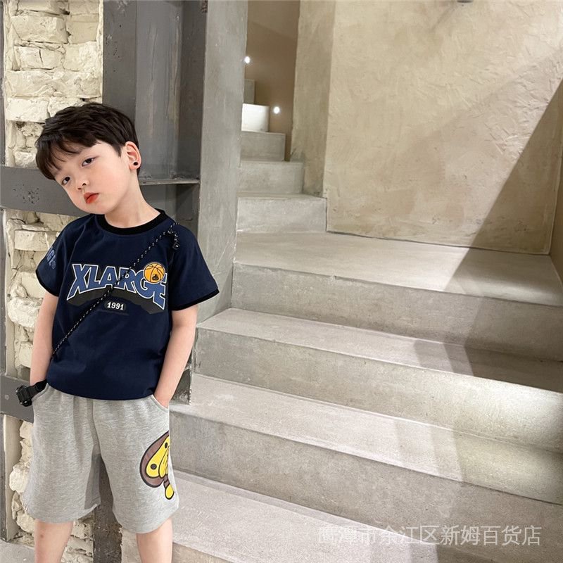 Áo Thun Tay Ngắn Phong Cách Phương Tây Thời Trang Mùa Hè Mới G26e Dành Cho Bé Trai