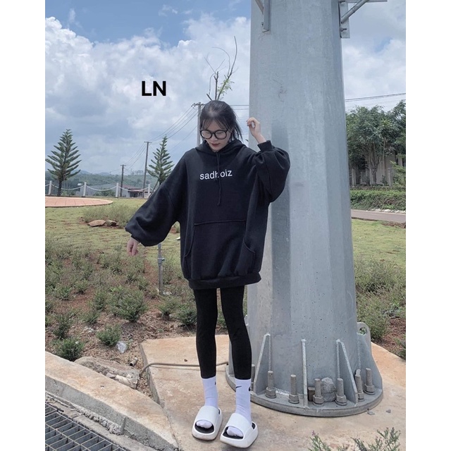 Áo hoodie Sadboi chữ ngực DA6
