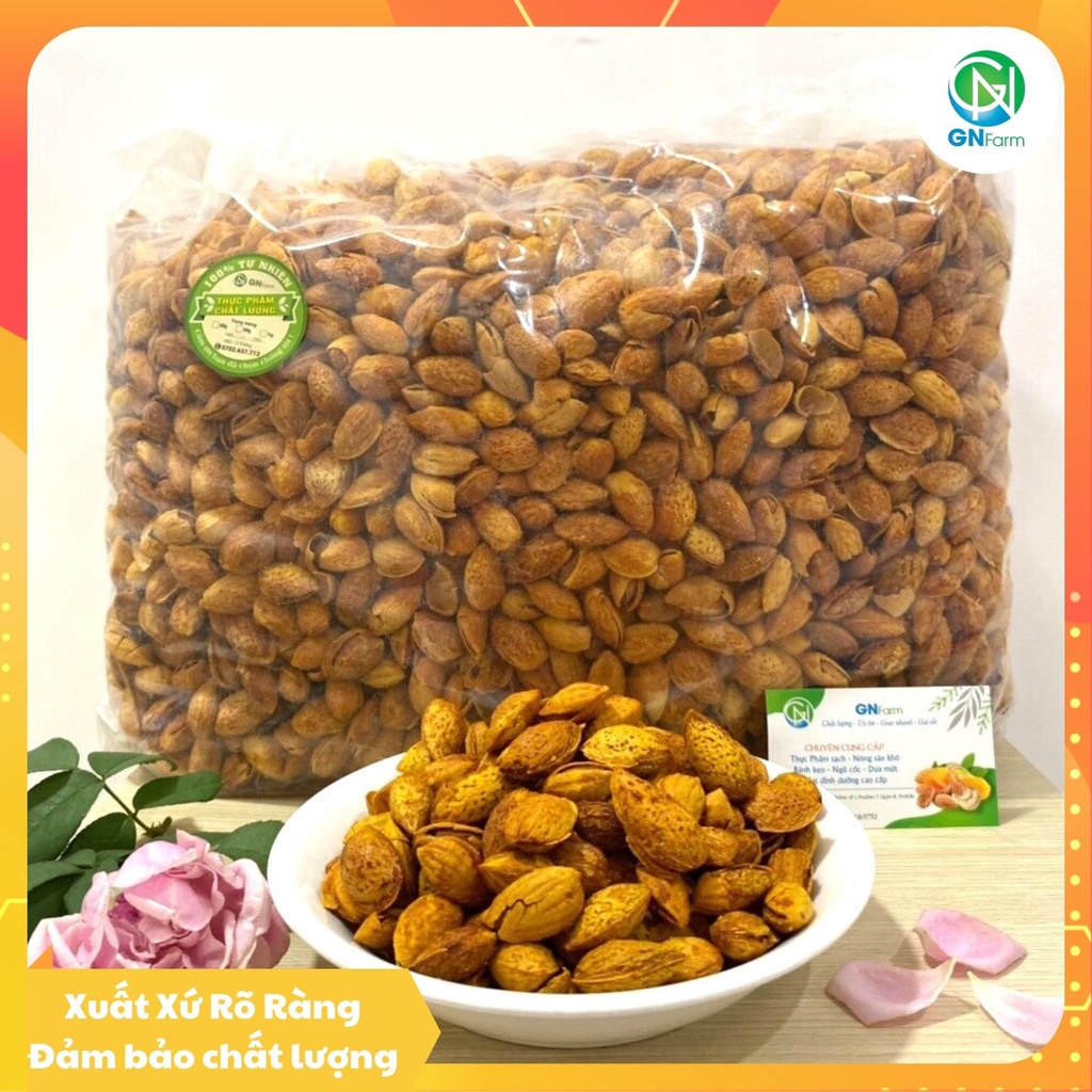 Hạnh Nhân Rang Bơ Vỏ Mỏng Mỹ Hạt Dinh Dưỡng Healthy Nuts - Túi 500g/1kg