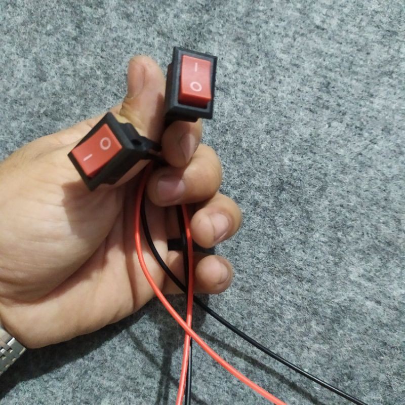 Công tắc On-Off 2 chân chân nối dây dài 20cm
