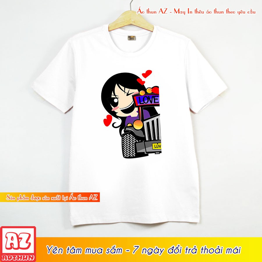 Áo thun Cặp Đôi Nam Nữ Couple Valentine AZ - Form Rộng BIGSIZE M532