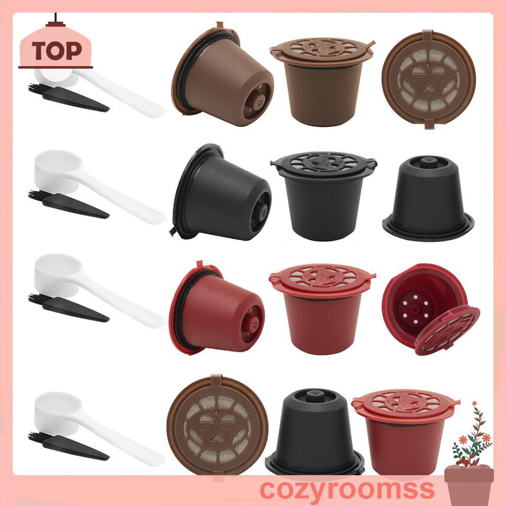 Bộ 3 Cốc Lọc Cà Phê Có Thể Tái Sử Dụng Cho Máy Pha Nespresso