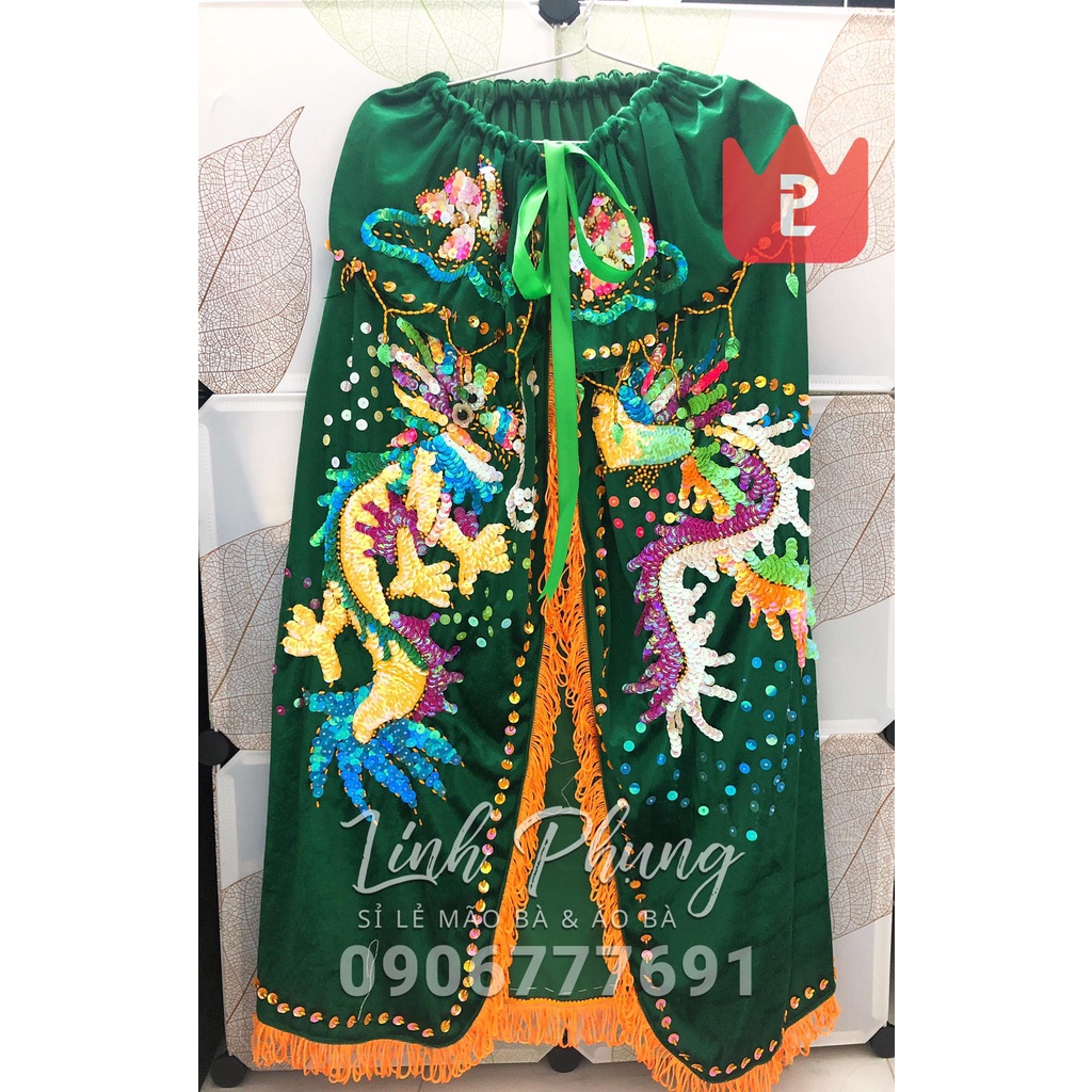 Áo nhung rồng phụng dùng để cúng Bà