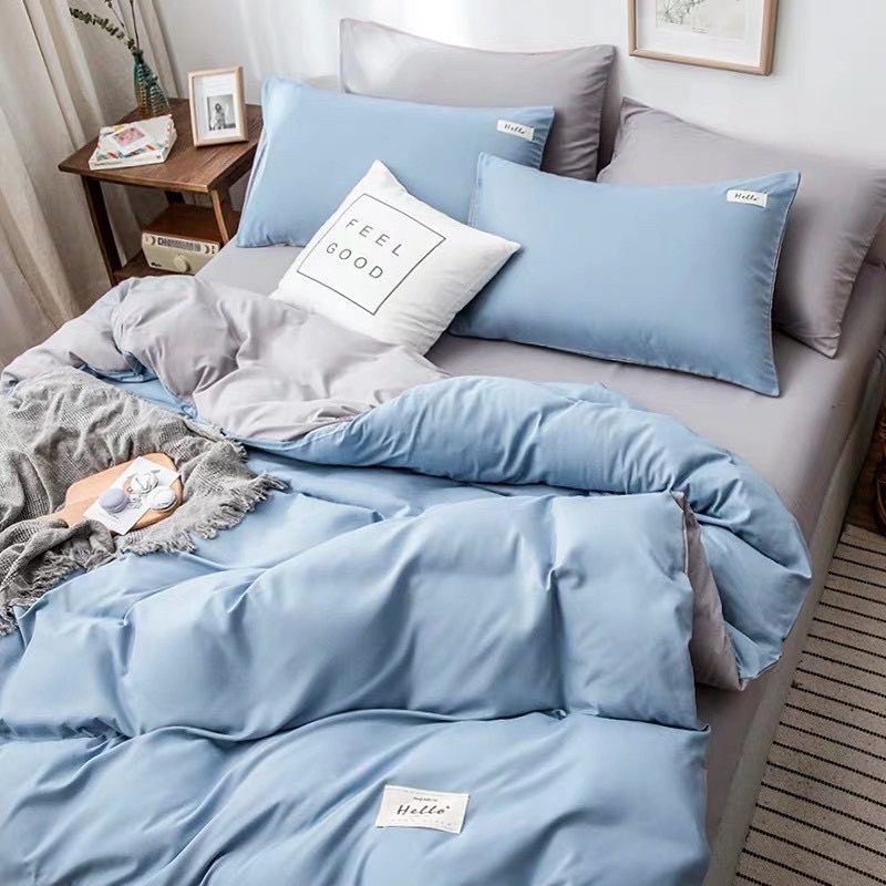 Bộ chăn ga gối cotton Tici KHÒ KHÒ BEDDING 4 món