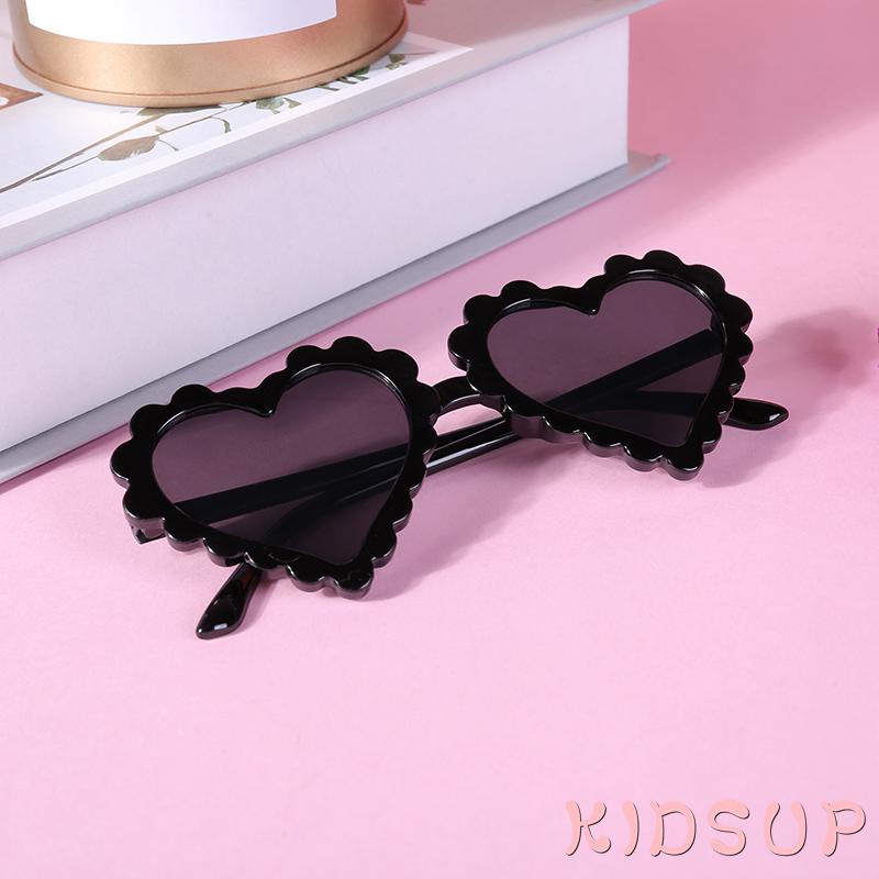 KIDSUP-Children Heart Sun Shading Sunglasses, Children Heart-Shaped Anti Ultraviolet Sunglasses, Baby Love Glasses