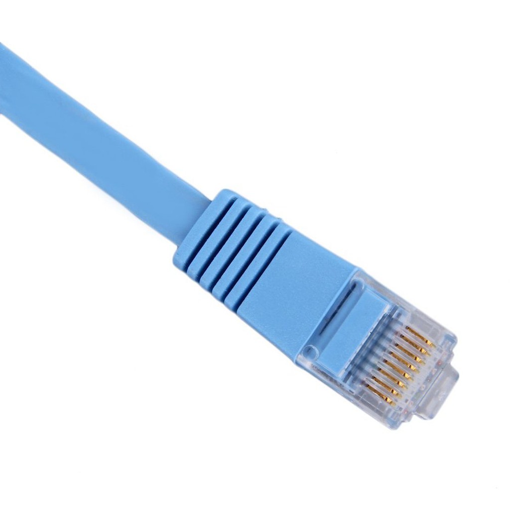 Dây Cáp Kết Nối Mạng Lan Rj45 Cat6 8P8C Đầu Dẹt Dài 1M