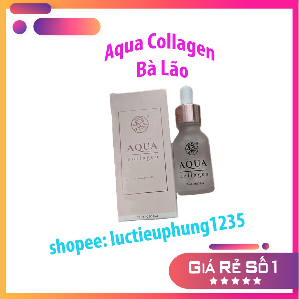 Serum Aqua Colagen Bà Lão Dưỡng Trắng Mịn Da 15ml