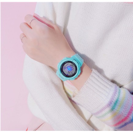 Đồng Hồ Nữ Dây Cao Su Shhors Thể Thao Week Alarm D332 Nhỏ Xinh Hàn Quốc - Hazo