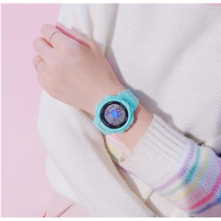 ĐỒNG HỒ NỮ DÂY CAO SU SHHORS THỂ THAO WEEK ALARM D332 NHỎ XINH HÀN QUỐC