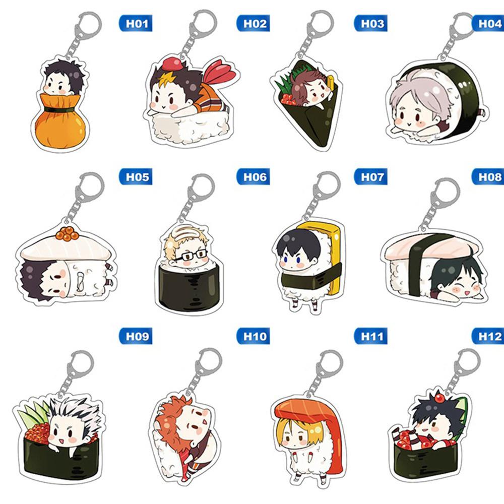 Vanes1 Haikyuu! Móc Khóa Xe Hơi Hoạt Hình Dễ Thương