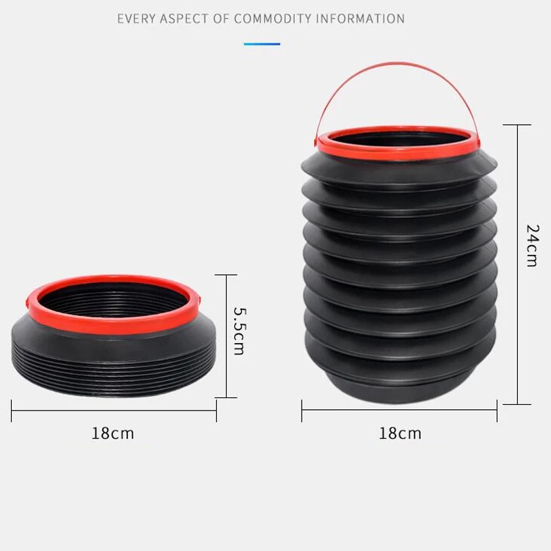 1 Thùng Đựng Rác 4L Gấp Gọn Chống Nước Cho Xe Hơi