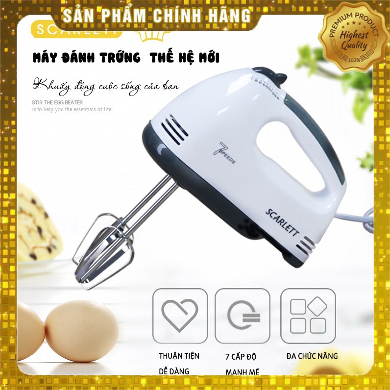 MÁY ĐÁNH TRỨNG CẦM TAY 7 TỐC ĐỘ SCALETT ( ĐIỆN MÁY NỘI ĐỊA TRUNG )