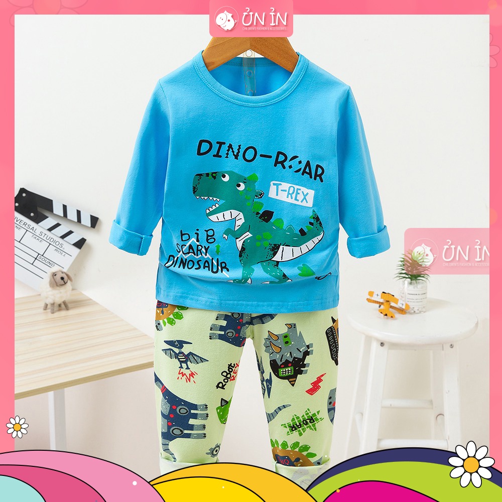 (8-24kg) Bộ dài tay bé trai chất cotton mềm mịn, co giãn tốt xuất hàn Quảng Châu DB5
