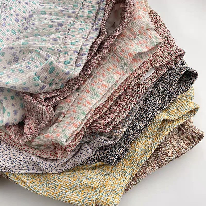 chân váy midi hoa nhí lưng thun vintage | BigBuy360 - bigbuy360.vn