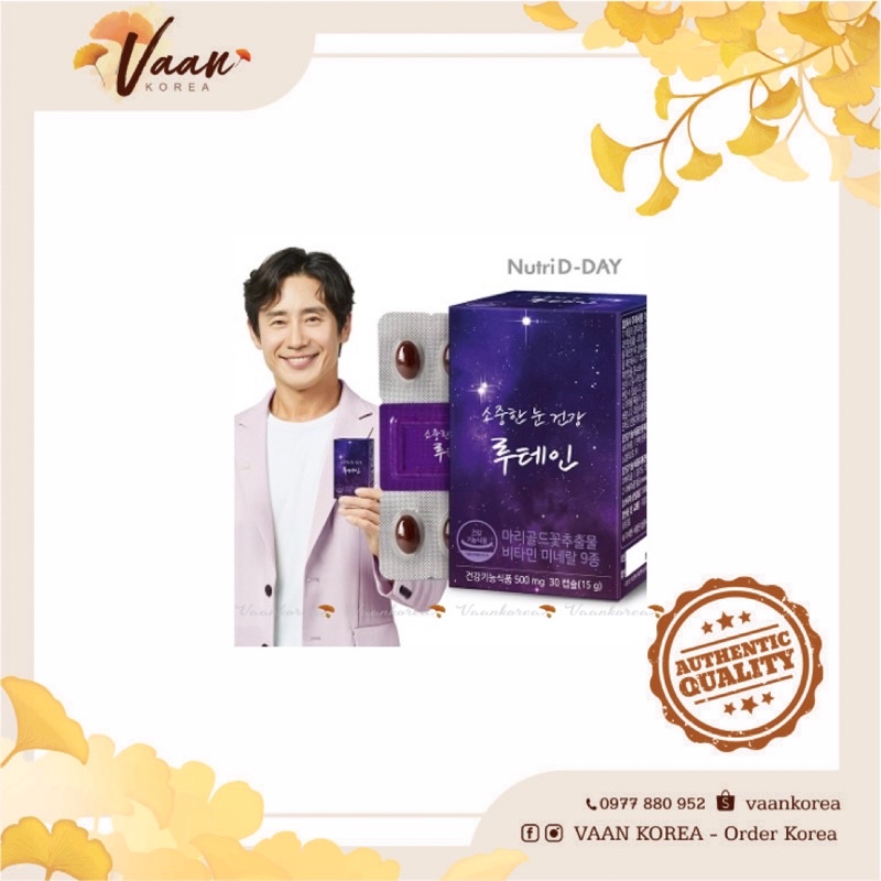 Viên uống bổ mắt Nutri D-Day Lutein 20mg