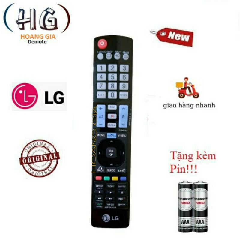 Điều khiển tivi LG AKB73715309 - Hàng tốt chuẩn logo LG 100% Tặng kèm Pin