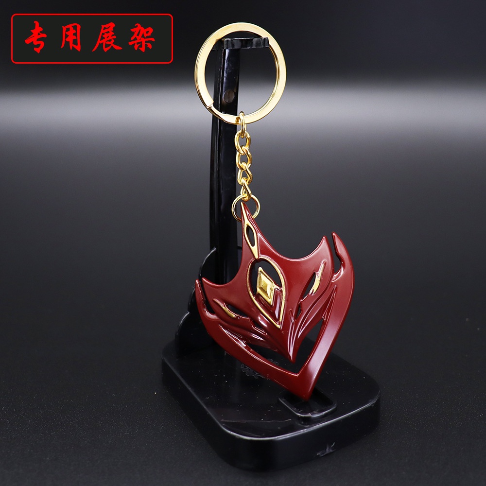 1 móc khóa mặt nạ Childe Tartaglia Genshin Impact kim loại cao cấp cực chất