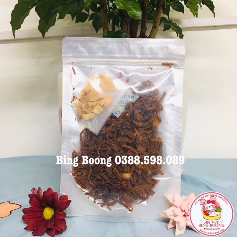 500g Heo khô cháy tỏi ⚡️FREE SHIP⚡️(Khô lợn cháy tỏi) thơm mùi bơ, có kèm tỏi khô