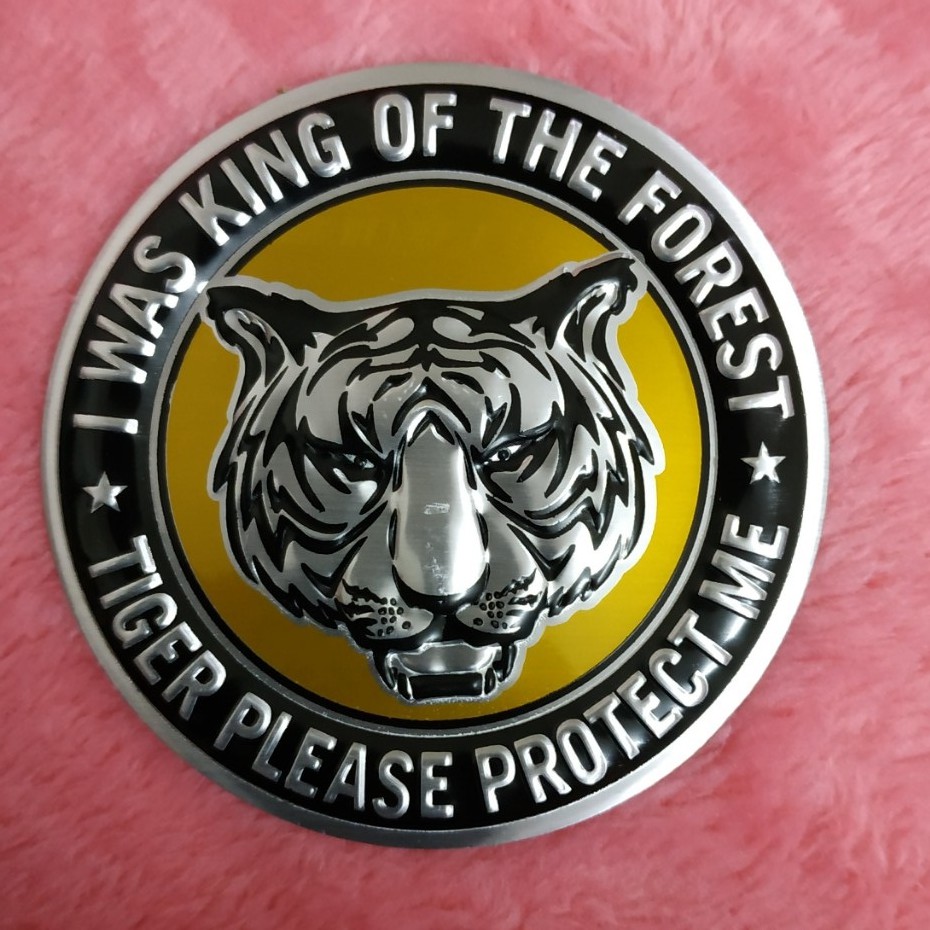 Logo Nhôm dán xe dập nổi hình Đại bàng - Hổ - Sư tử
