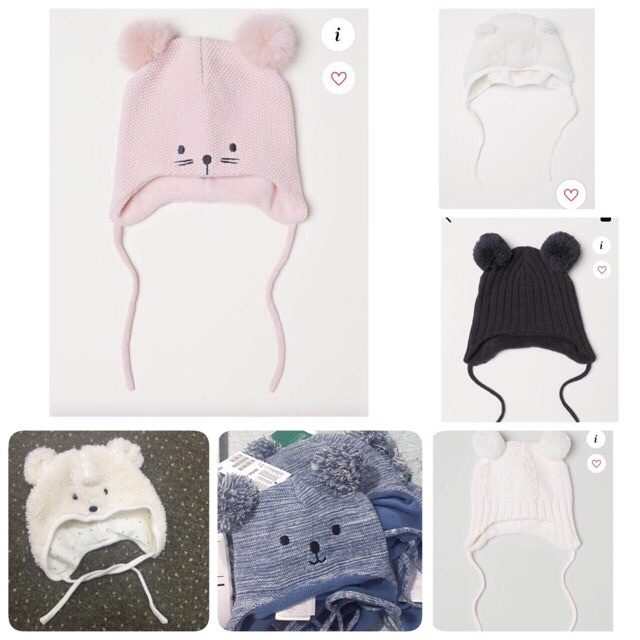 Mũ len sơ sinh H&M