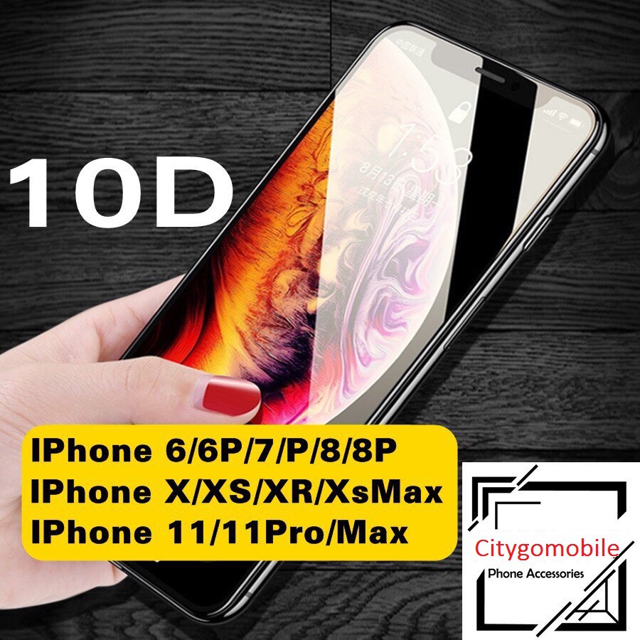 [Loại Xịn] Kính Cường Lực 10D Full Bóng IPhone 11/11Pro/11ProMax Chống Bụi Cảm Biến.