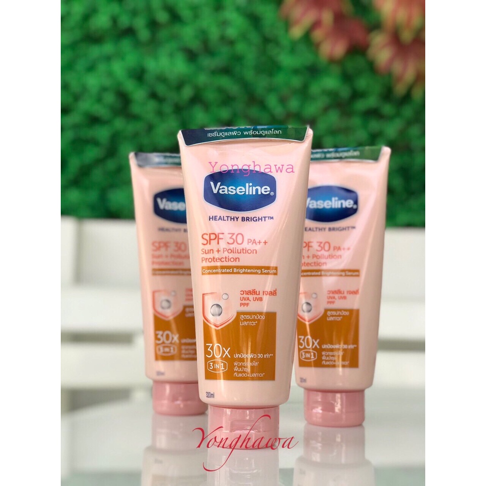 Sữa Dưỡng Thể Trắng Da Vaseline 30X Heathy Bright Sun + Pollution Protection Serum SPF30 PA++ 320ml