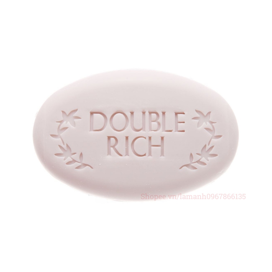 Xà Phòng Tắm Double Rich 90g Hương Hoa Hồng – Lily – Iris – Bánh Xà Bông Cục Thơm Hộp 90g Nhập Khẩu Hàn Quốc