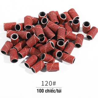 Nhẫn giấy ráp lắp máy mài móng (100 nhẫn/túi)