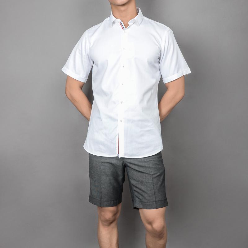 Áo sơ mi nam ngắn tay công sở chấm kẻ TUTO5 thời trang cao cấp chất đẹp Slimfit Shirt kháng khuẩn khử mùi tốt, ít nhăn.