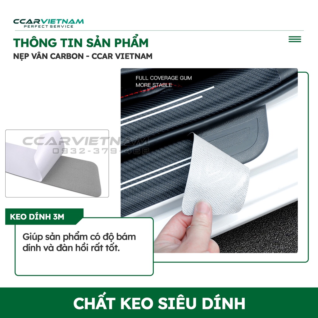 Miếng Dán Carbon Chống Trầy Xước Bậc Cửa, Cốp Xe Ô Tô Mazda, Hyundai, Toyota, Kia, KIA NEW, Ford, Mitsubishi, Peugeot