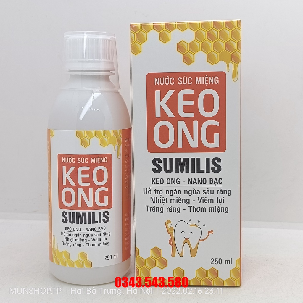 Nước súc miệng KEO ONG SUMILIS chai 250ml