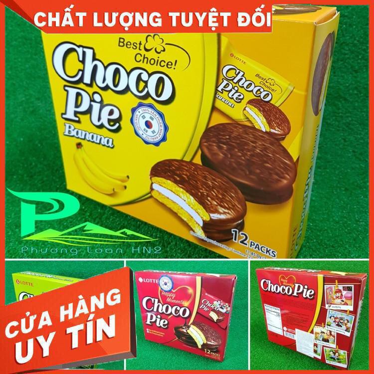 GIẢM GIÁ SỐC Bánh ChocoPie Hàn Quốc Lotte - Nhập khẩu chính hãng hộp 336g