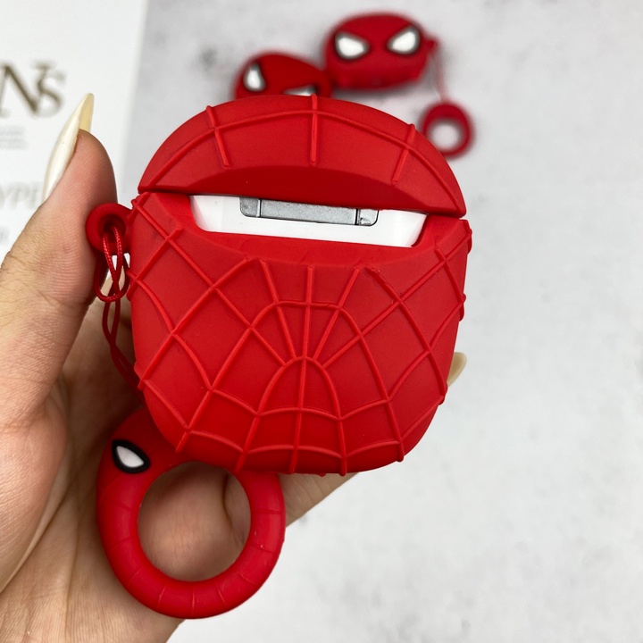 Case Airpods 1/2/3/Pro Người Nhện, Ốp Airpods Phong Cách Spider Man Ngầu Quá Chời Quá Đất - Mã TZAP327
