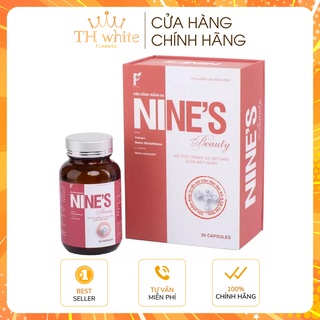 Viên uống trắng da Nine’s Beauty chính hãng tăng cường độ ẩm và đàn hồi cho da giúp da toàn thân trắng mịn tự nhiên