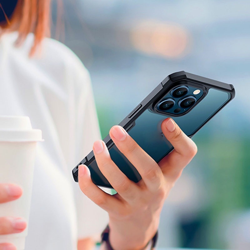 Ốp lưng Xundd Iphone Xs Max / 13 Pro Max / 14 Pro Max 15 Pro Max / X / Xs / 12 Pro Max / 11 Pro Max lưng trong viền màu