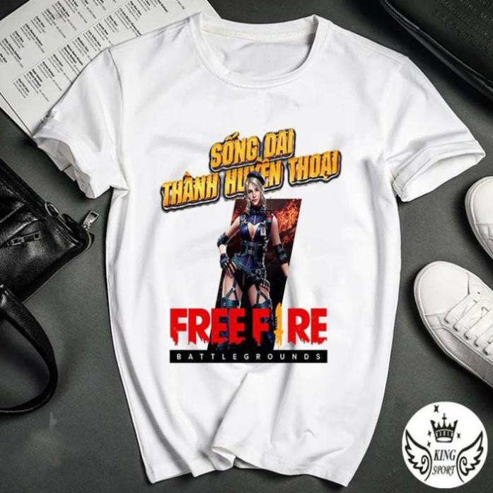 [SALE GIÁ GỐC] ÁO thun nam nữ in hình game FREE FIRE đẹp cao cấp không phai cổ tròn giá rẻ KINGSPORT