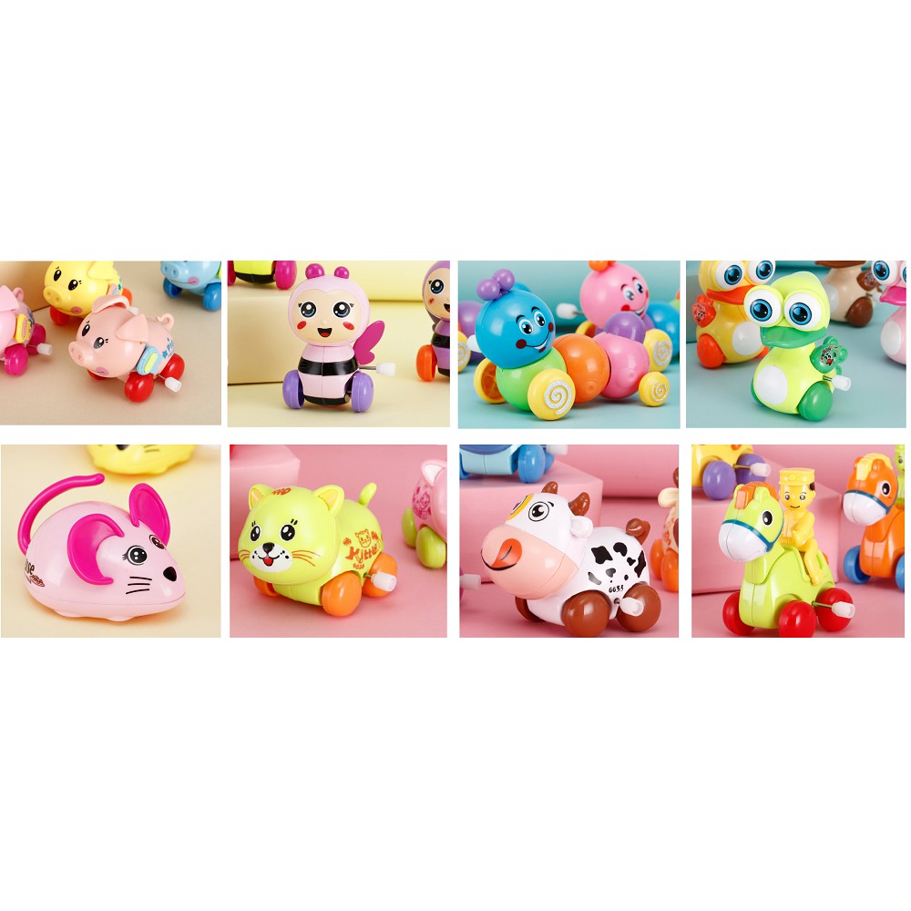 Đồ chơi lên dây cót cho bé gồm nhiều con vật dễ thương Lakids