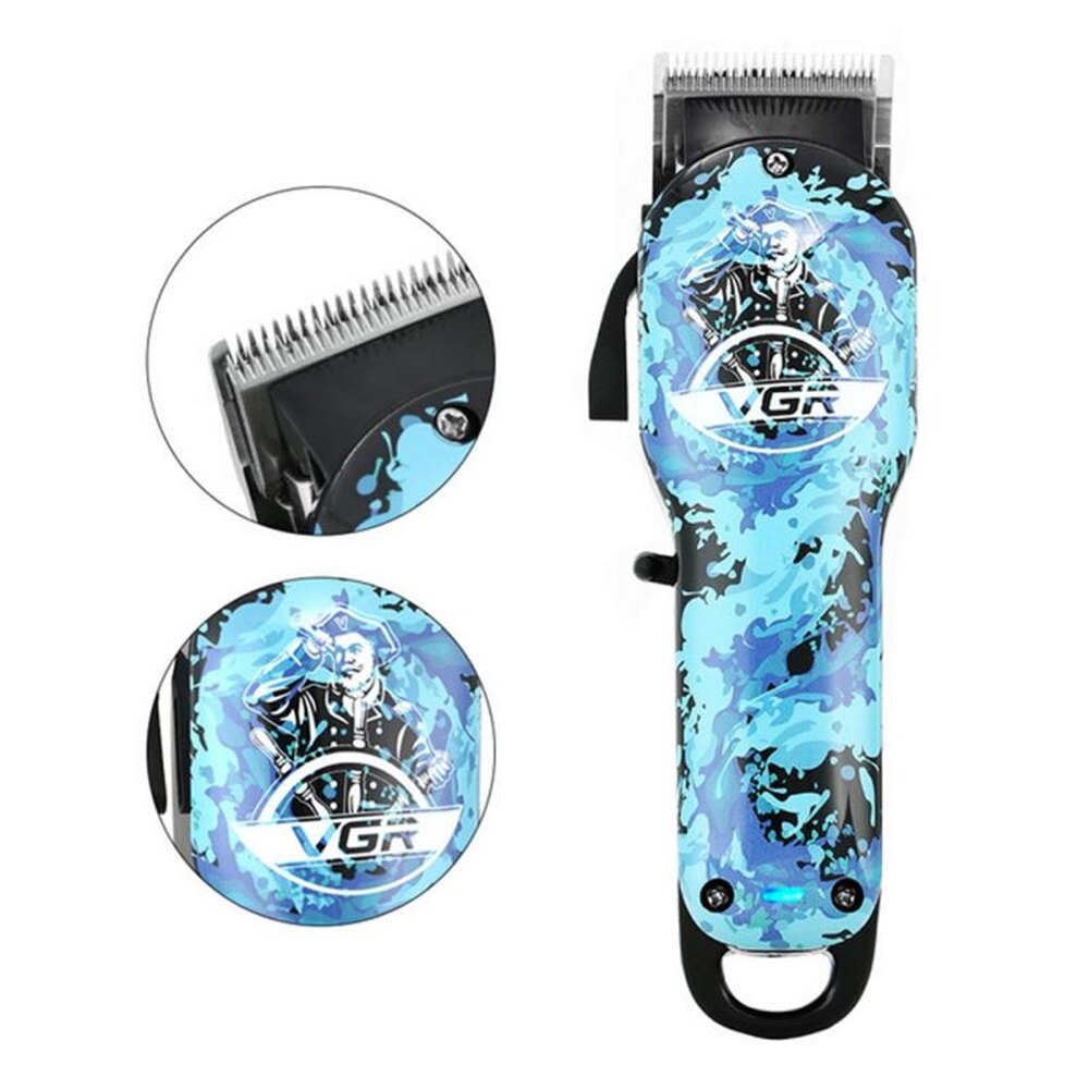 New VGR V-066 Electric Hiar Clipper USB Charging Stainless Steel Blade With Limit Comb