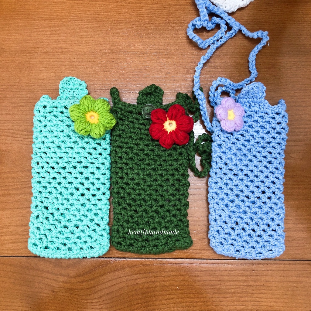 Túi đựng điện thoại móc tay handmade, túi mini cho nữ