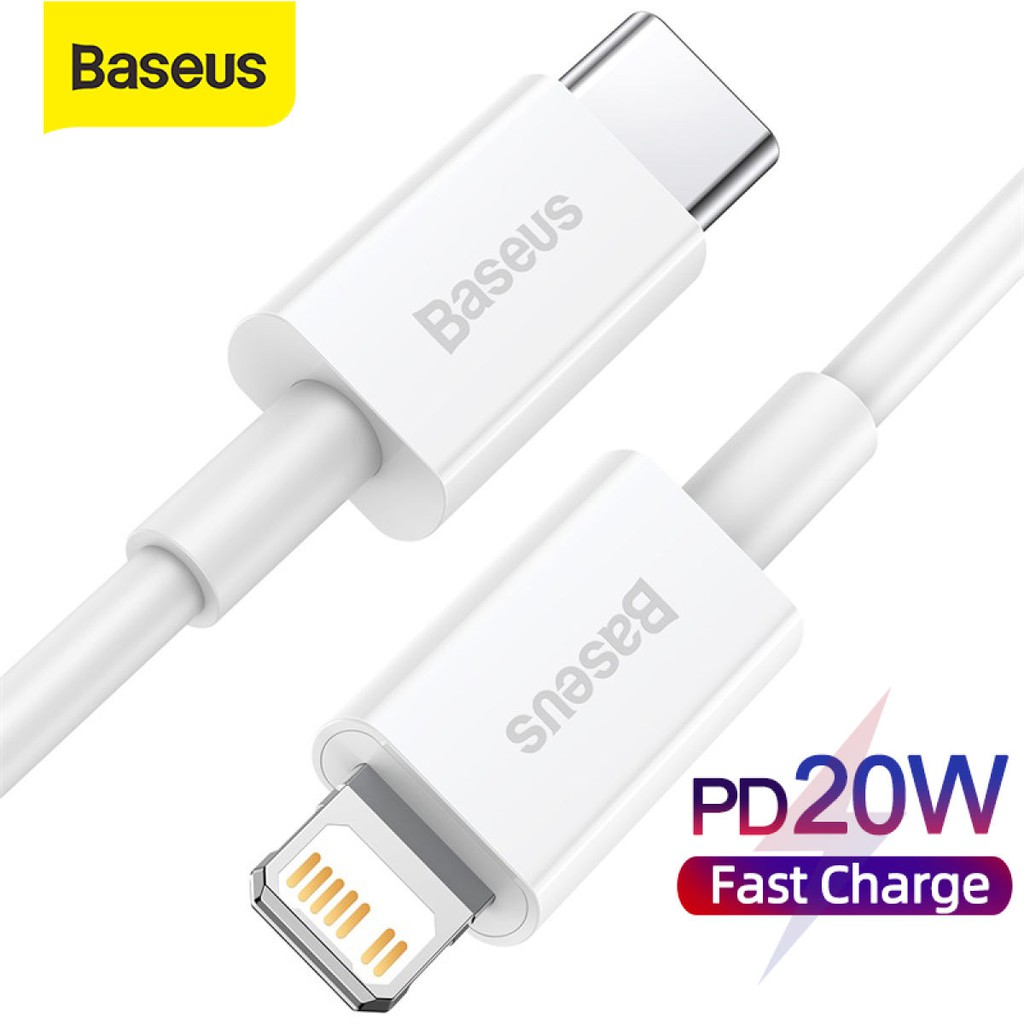 Cáp Sạc Pd20W Type - C To 11/12/13 Baseus Superior Series Dây Tròn Dẻo Siêu Bền Dài 100Cm