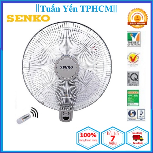 ⚡Hàng Chính Hãng⚡Quạt treo tường điều khiển từ xa(remote) Senko TR1683 thay thế TR1428- Tuấn Yến