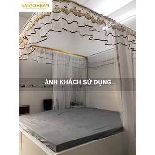 【 HÀNG LOẠI 1 + BẢN NÂNG CẤP  MỚI NHẤT 2021】  Màn khung Không khoan tường- Mùng ngủ cao cấp EASY DREAM đẹp  chống muỗi