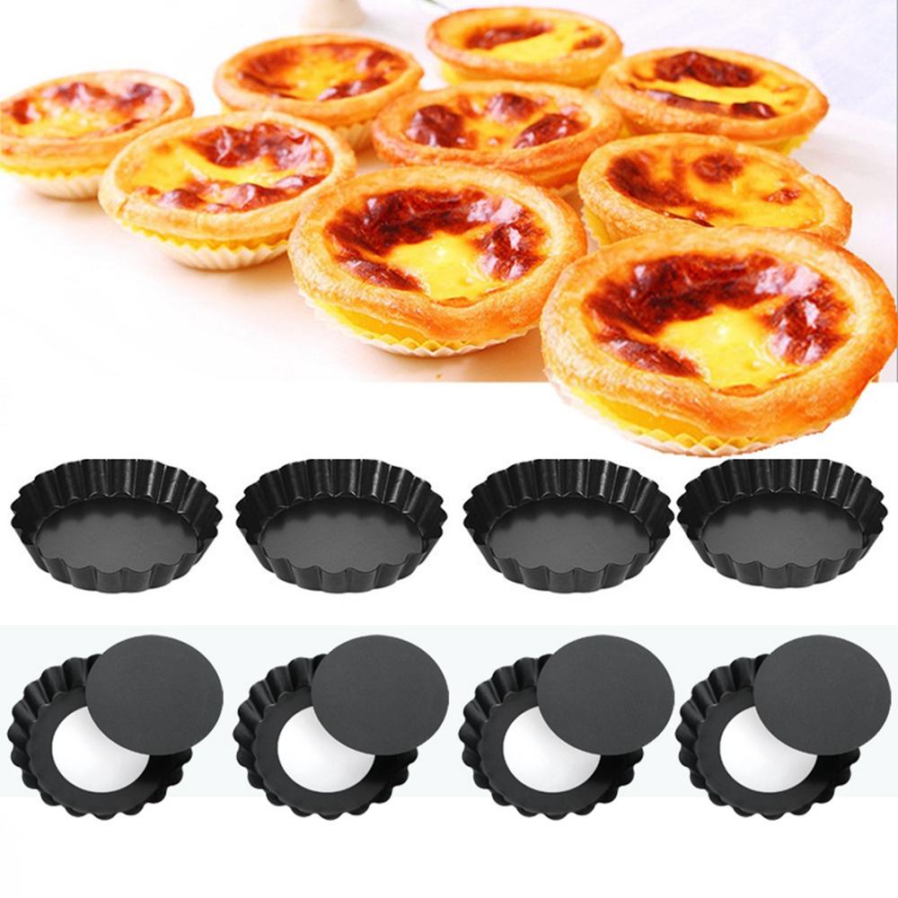 Khuôn Làm Bánh Tart DIY Có Thể Tháo Rời Đáy Tiện Dụng